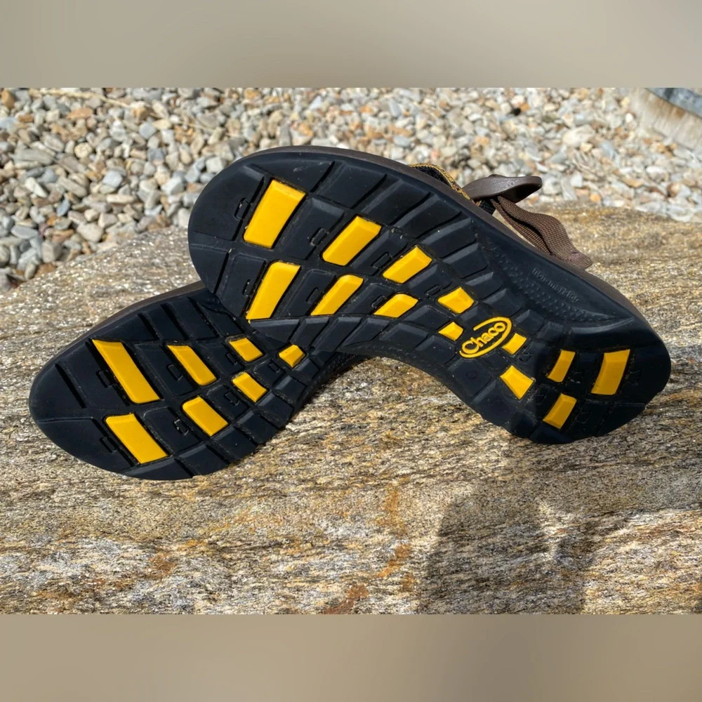Chaco Kids Leopard Print Yellow Brown Sandals